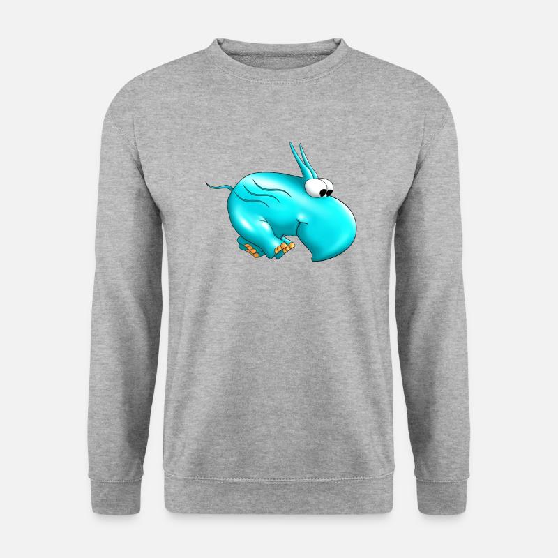 Zumsel gespiegelt - Unisex Pullover - Weißgrau meliert