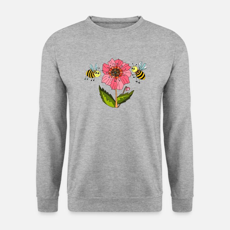 Insekten - Unisex Pullover - Weißgrau meliert