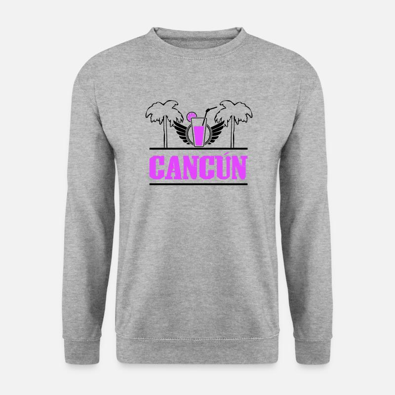Cancun - Unisex Pullover - Weißgrau meliert
