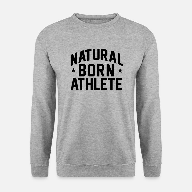Natural Born Athlete - Unisex Pullover - Weißgrau meliert