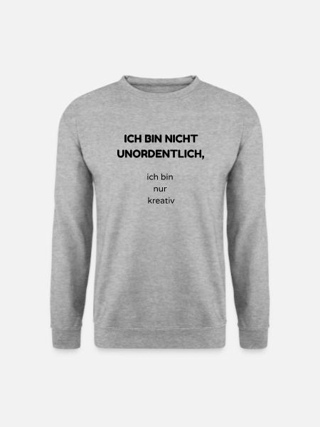 unordentlich - Unisex Pullover - Weißgrau meliert