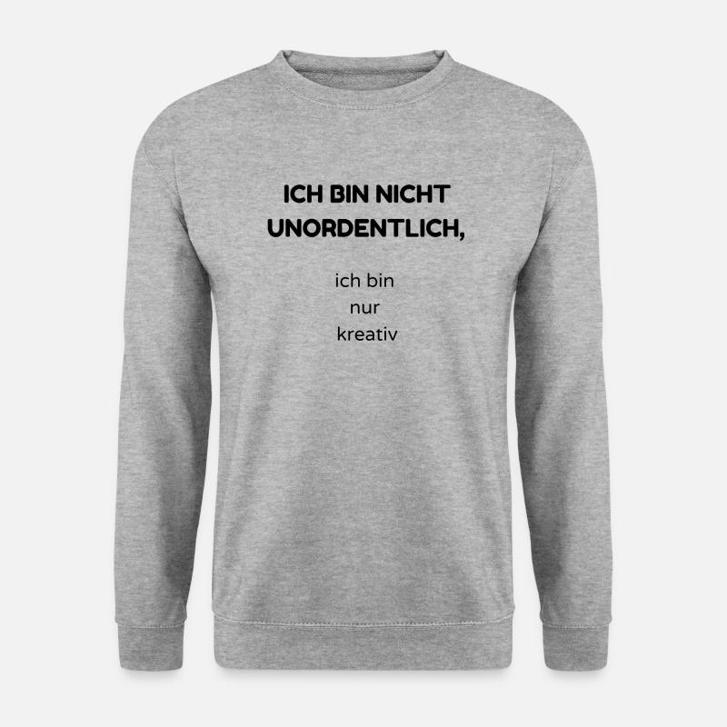 unordentlich - Unisex Pullover - Weißgrau meliert