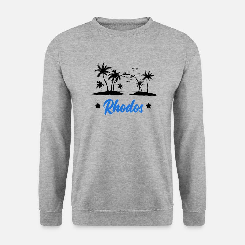 rhodos - Unisex Pullover - Weißgrau meliert