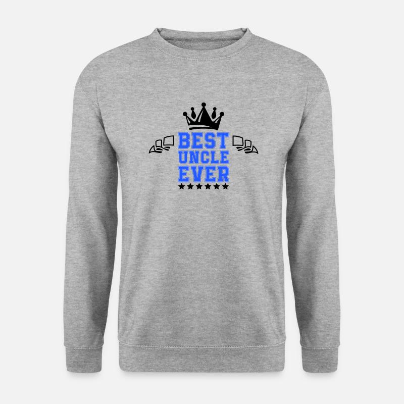 best uncle ever - Unisex Pullover - Weißgrau meliert