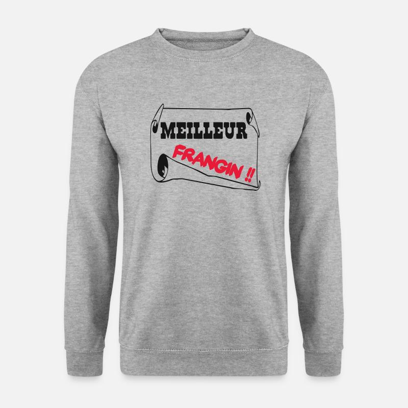 Bester Bruder - Unisex Pullover - Weißgrau meliert