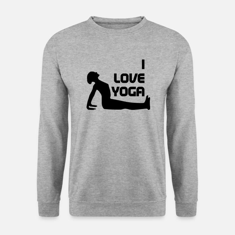 Yoga Meditation Spa Namaste - Unisex Pullover - Weißgrau meliert