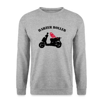 Harzer Roller - Unisex Sweatshirt - salt & pepper - Front - Alina (178cm) & Michal (187cm)