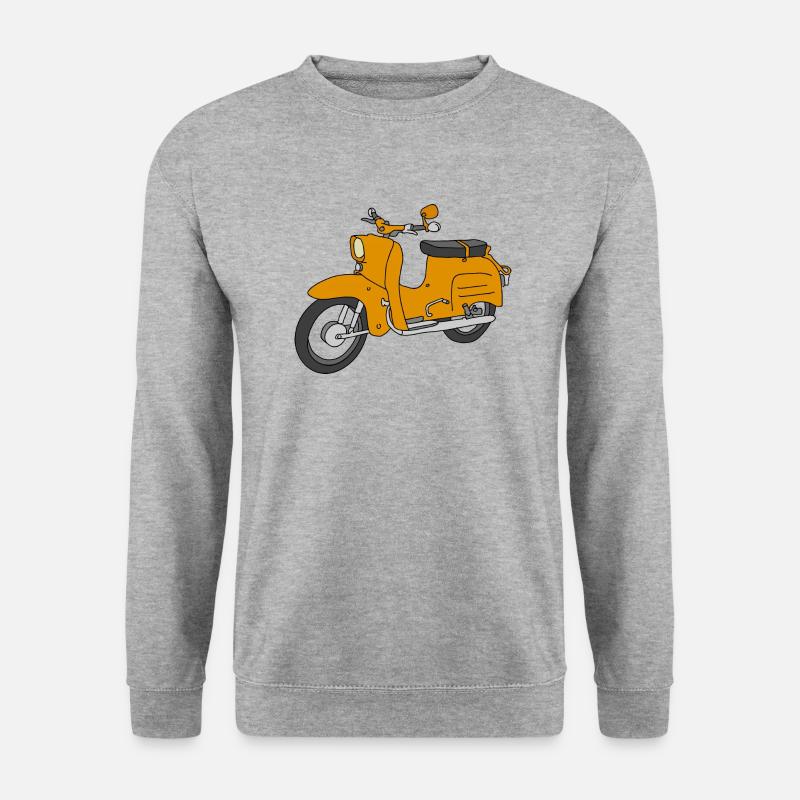 Schwalbe (saharabraun) - Unisex Pullover - Weißgrau meliert