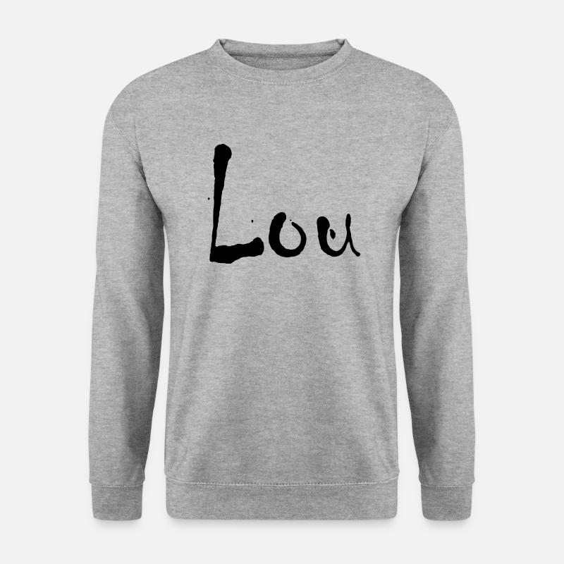 lou - Unisex Pullover - Weißgrau meliert