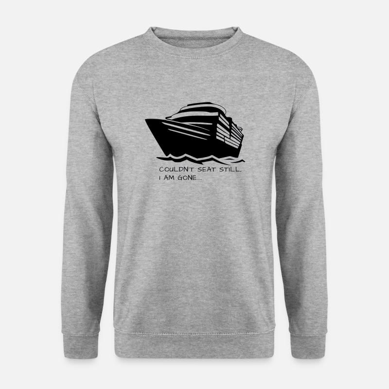 KREUZFAHRT I am gone - Unisex Pullover - Weißgrau meliert