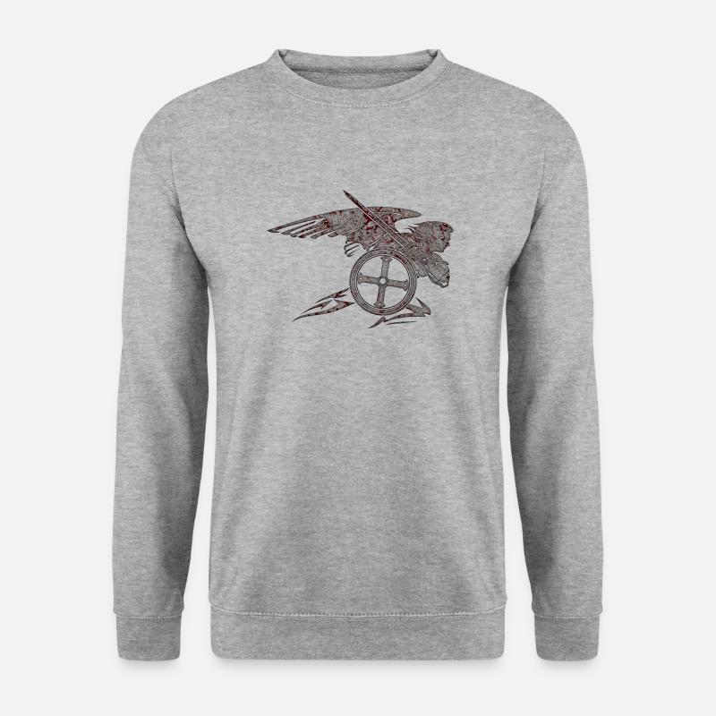 Michael Erzengel Heiliger Christlicher Engel Heiliger Heiliger Snkt - Unisex Pullover - Weißgrau meliert