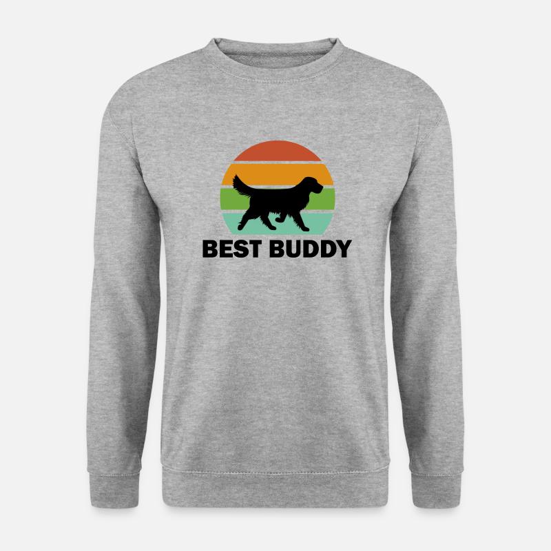 Hund Dog - Unisex Pullover - Weißgrau meliert
