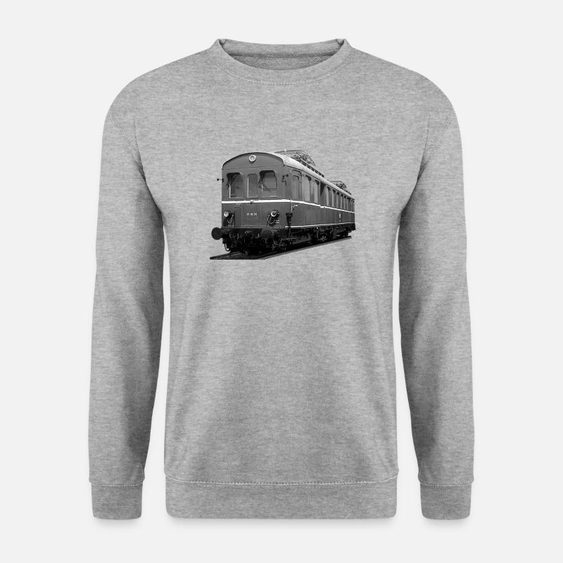 Elektro Triebwagen ET 85 Deutsche Reichsbahn - Unisex Pullover - Weißgrau meliert