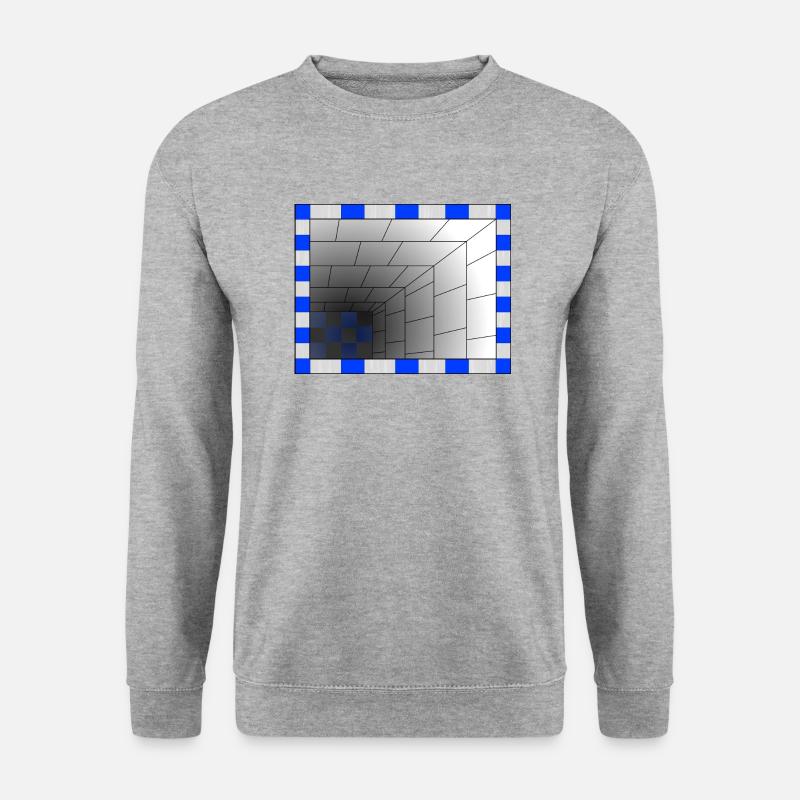 Pool mit Tiefgang - Unisex Pullover - Weißgrau meliert