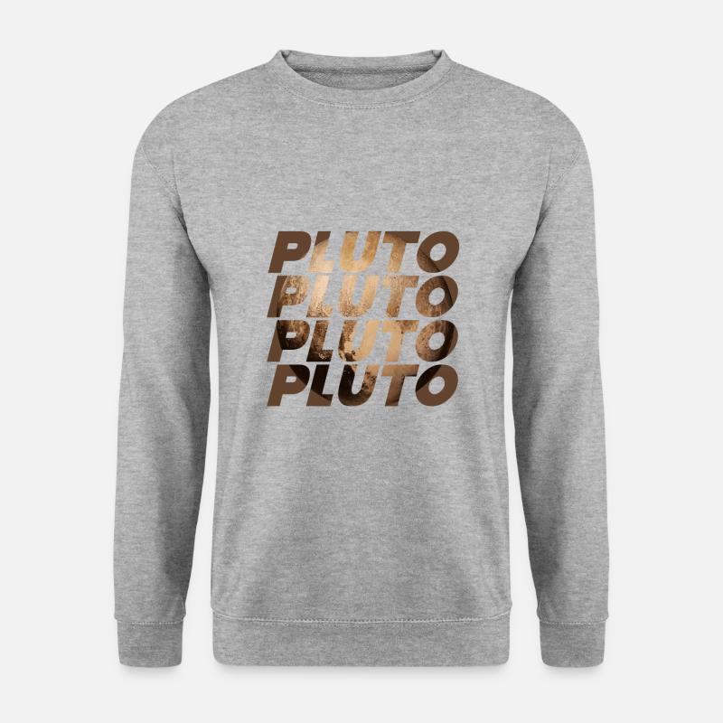 Pluto Design - Unisex Pullover - Weißgrau meliert