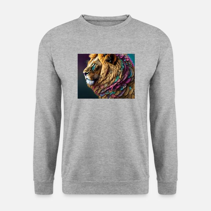 Lion - Unisex Sweatshirt - salt & pepper