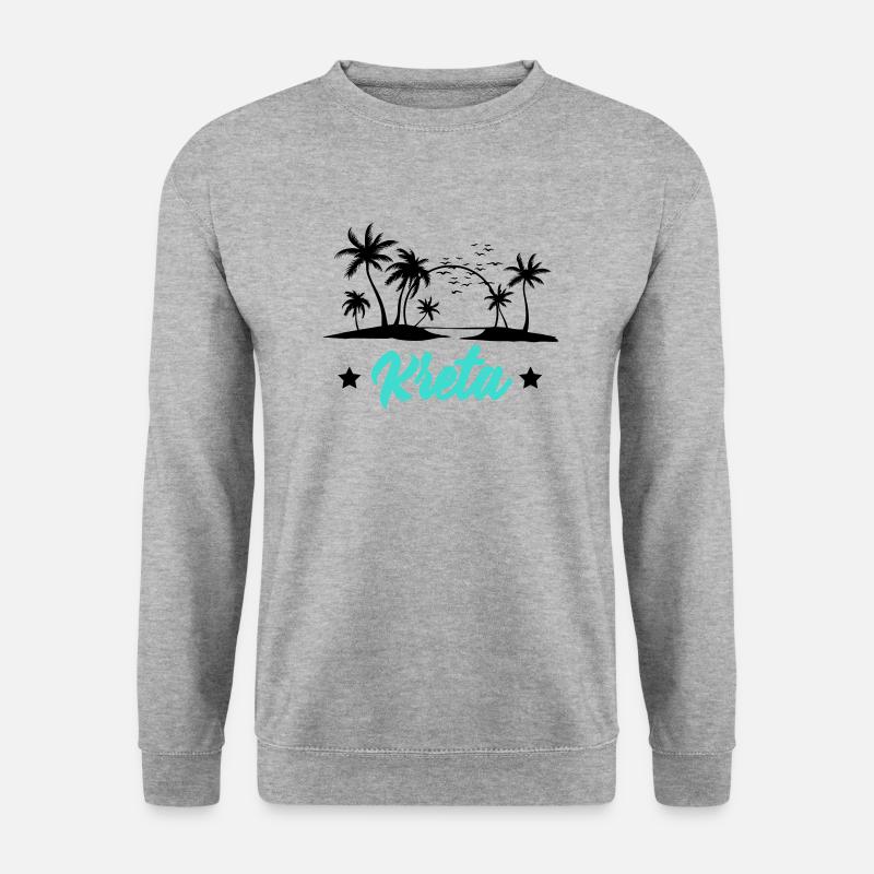 kreta - Unisex Pullover - Weißgrau meliert
