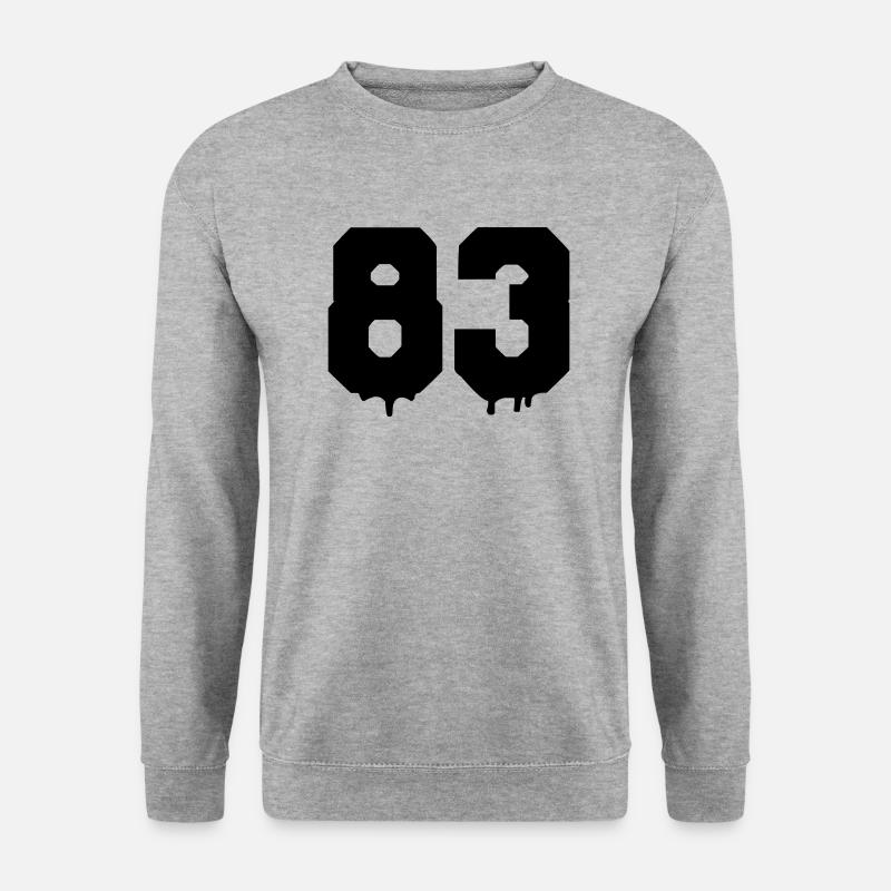 83 - Unisex Pullover - Weißgrau meliert