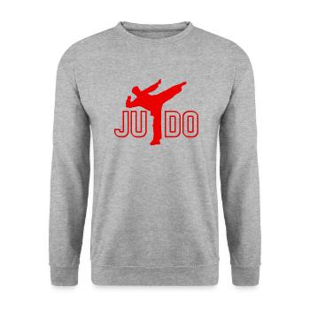 Judo - judo gift idea - Unisex Sweatshirt - salt & pepper - Front - Alina (178cm) & Michal (187cm)