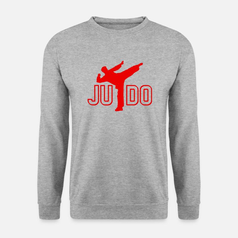 Judo - Judo-Geschenkidee - Unisex Pullover - Weißgrau meliert