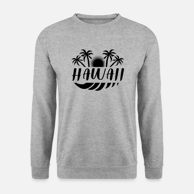 hawaii - Unisex Pullover - Weißgrau meliert