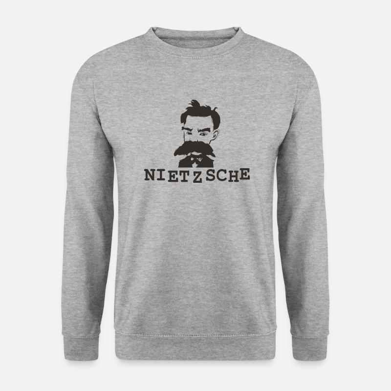 Nietzsche - Unisex Pullover - Weißgrau meliert