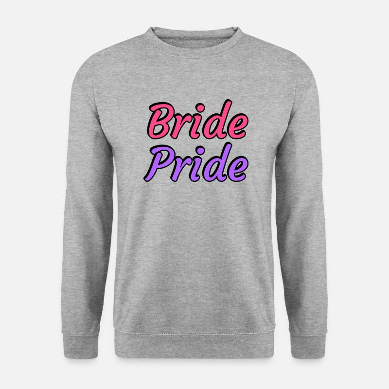 Bride Pride - Lesbian Wedding - Unisex Sweatshirt - salt & pepper