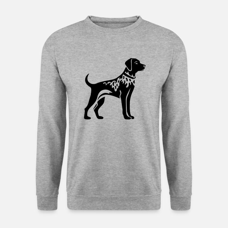 Dalmatiner Hund - Unisex Pullover - Weißgrau meliert