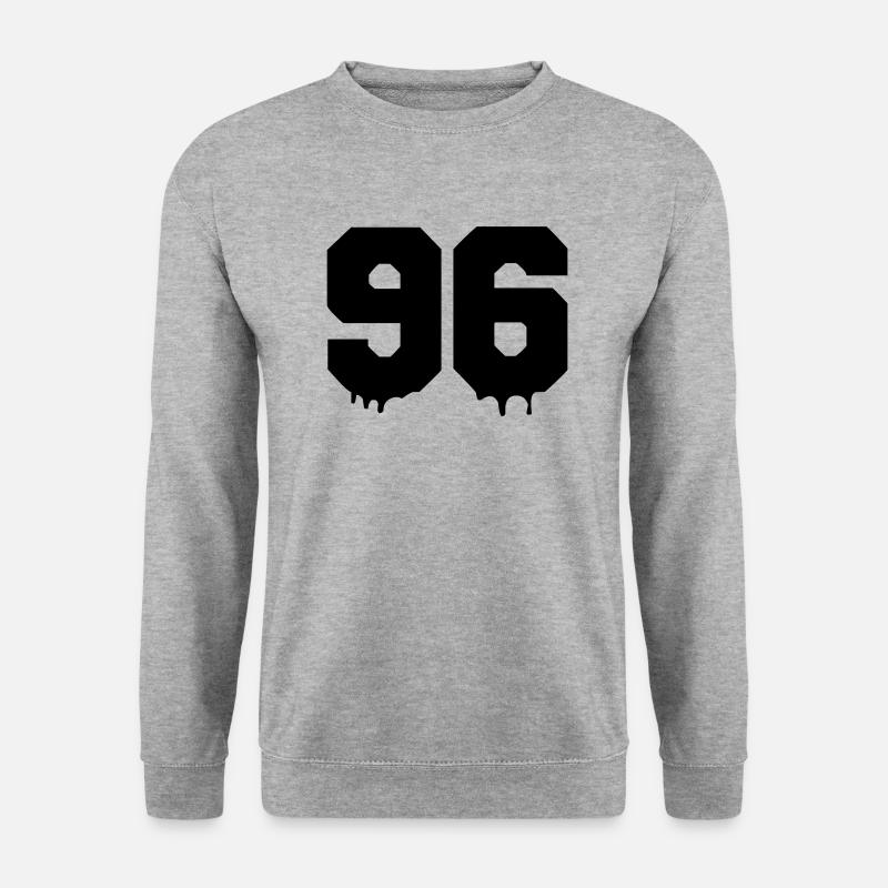 96 - Unisex Pullover - Weißgrau meliert