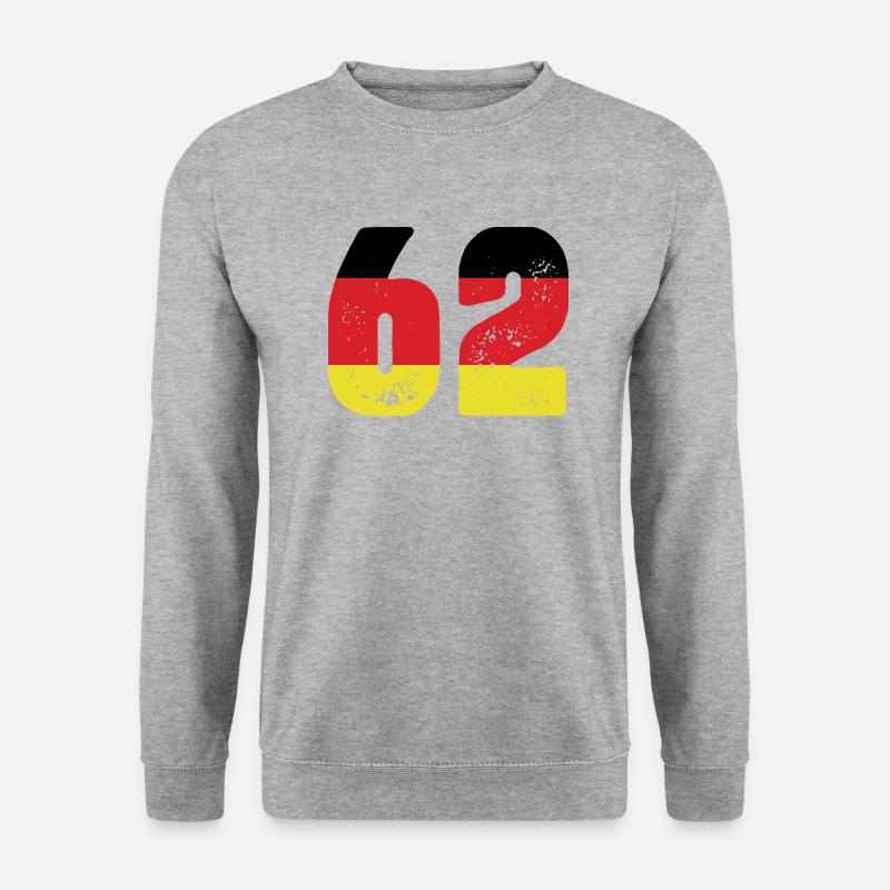 62 Number Jersey Germany - Unisex Sweatshirt - salt & pepper