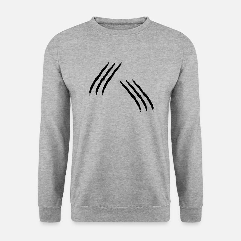 Scratch Cats Monster Attack Wound Flesh Wound - Unisex Sweatshirt - salt & pepper