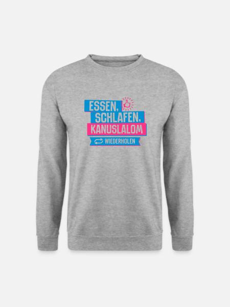 Hobby Kanuslalom - Unisex Pullover - Weißgrau meliert