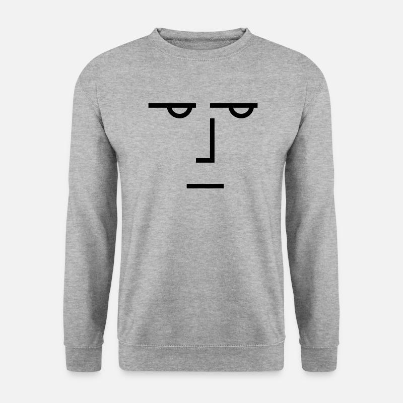 A serious look - Unisex Sweatshirt - salt & pepper