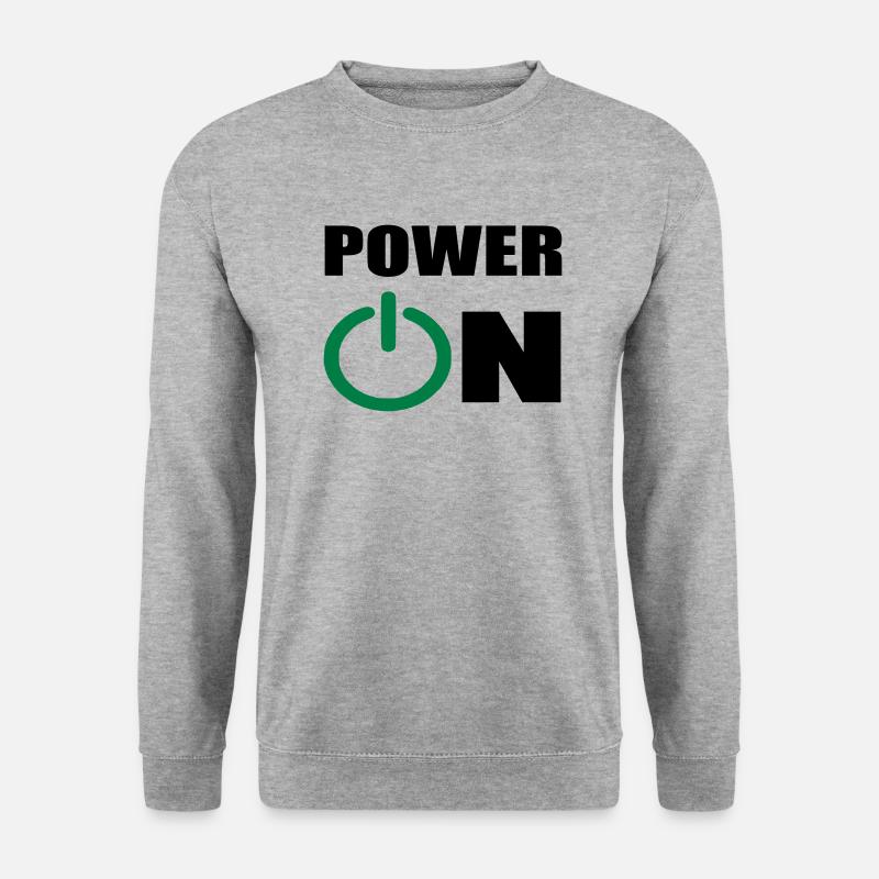 ein - Unisex Pullover - Weißgrau meliert