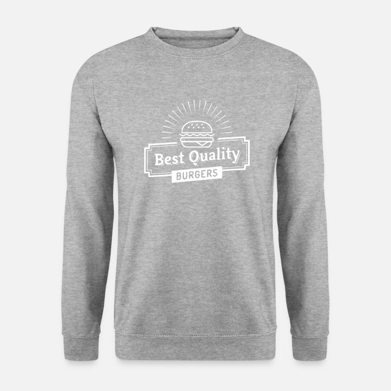 best quality burger w - Unisex Sweatshirt - salt & pepper
