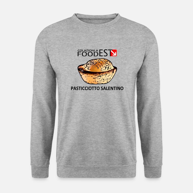 Pasticciotto von Salento - Unisex Pullover - Weißgrau meliert