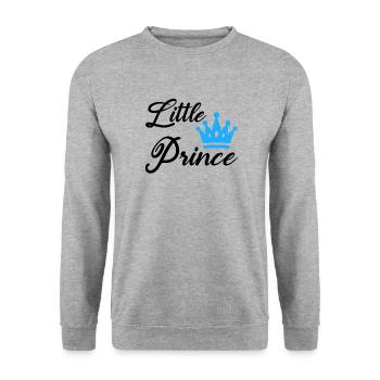 Little Prince - Unisex Sweatshirt - salt & pepper - Front - Alina (178cm) & Michal (187cm)