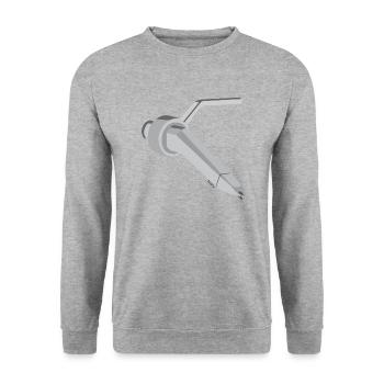 Concorde - Sweat-shirt Unisexe - gris chiné - Devant - Alina (178cm) & Michal (187cm)