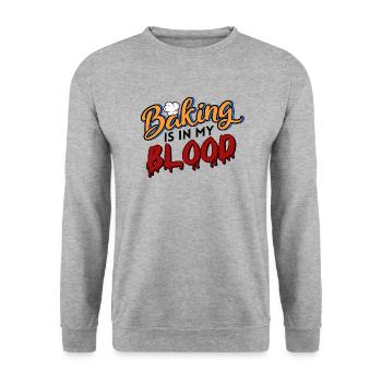 baker bakery bakery craft baking sayings kneader - Unisex Sweatshirt - salt & pepper - Front - Alina (178cm) & Michal (187cm)