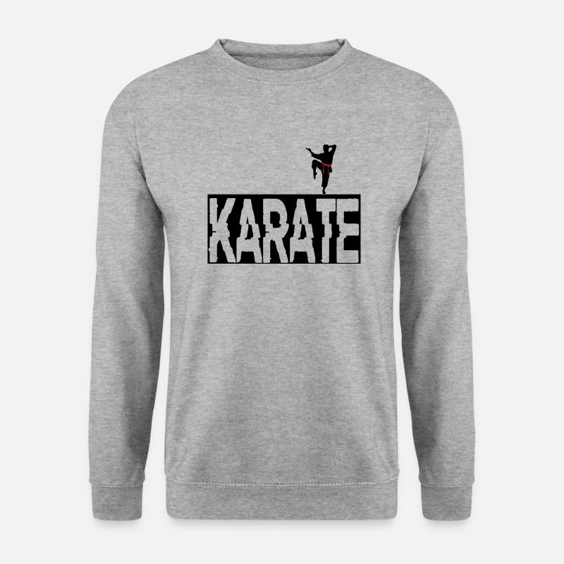 Karate - Unisex Pullover - Weißgrau meliert