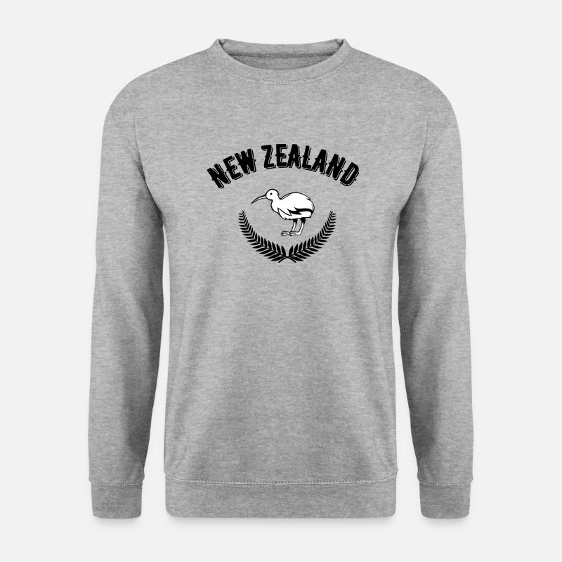 Neuseeland - Unisex Pullover - Weißgrau meliert