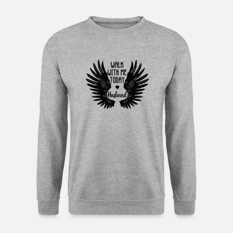Walk With Me Today Husband - Unisex Sweatshirt - salt & pepper