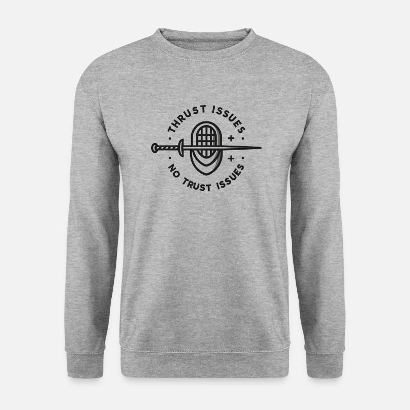 Attack problems, not trust problems - Unisex Sweatshirt - salt & pepper