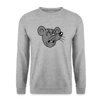 Souris épuisée triste désespérément fatiguée souffrance douce - Sweat-shirt Unisexe - gris chiné - Devant - Alina (178cm) & Michal (187cm)