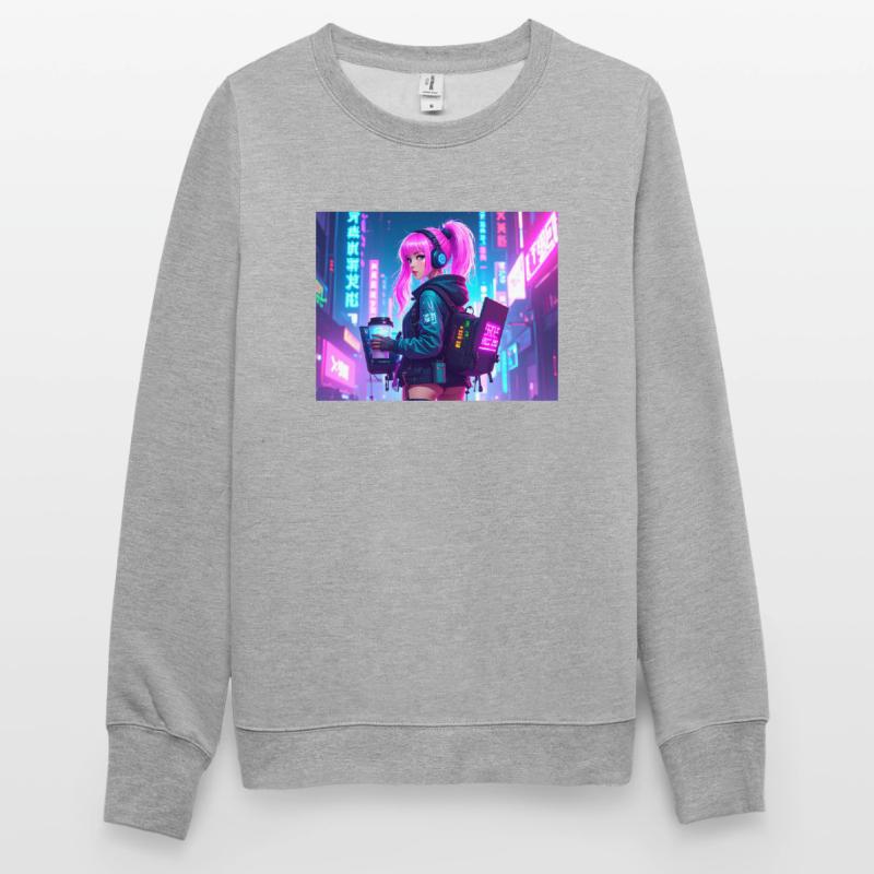 Cyber DJ Coder – Beats, Bytes & Blinks Unisex Pullover