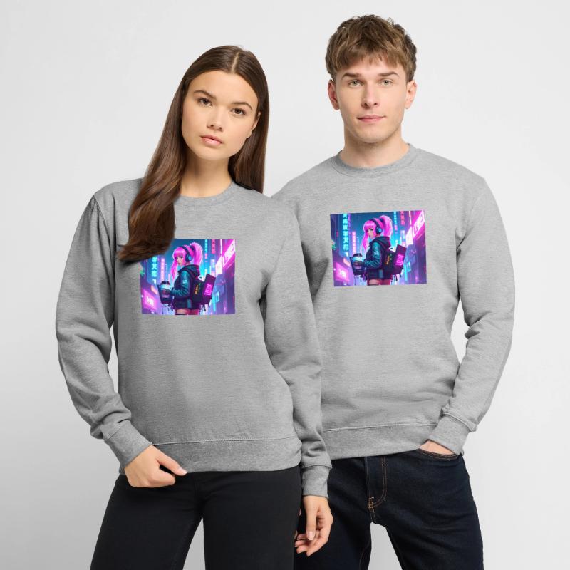 Cyber DJ Coder – Beats, Bytes & Blinks Unisex Pullover