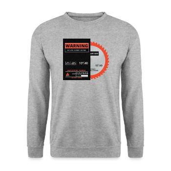 SCIE. Collection industrielle Omnis - Sweat-shirt Unisexe - gris chiné - Devant - Alina (178cm) & Michal (187cm)