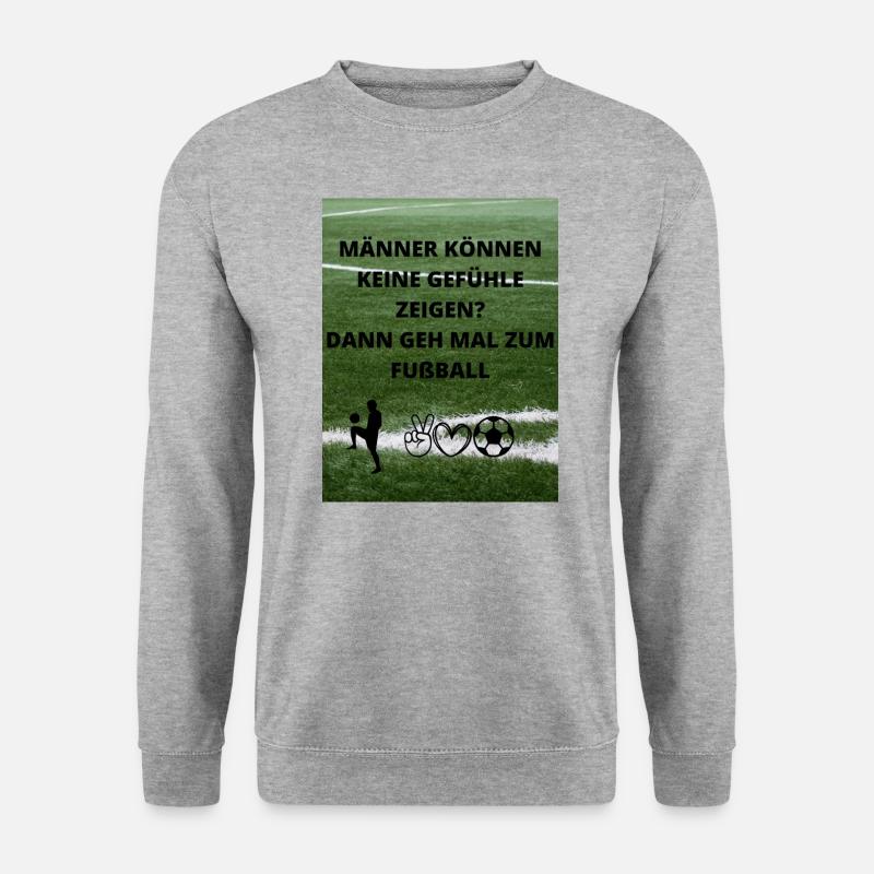 Fußball Leben - Unisex Pullover - Weißgrau meliert