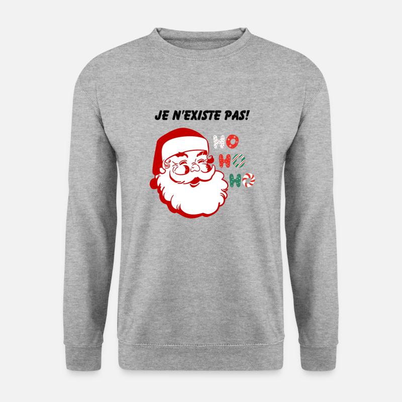 Ich existiere nicht! - Unisex Pullover - Weißgrau meliert