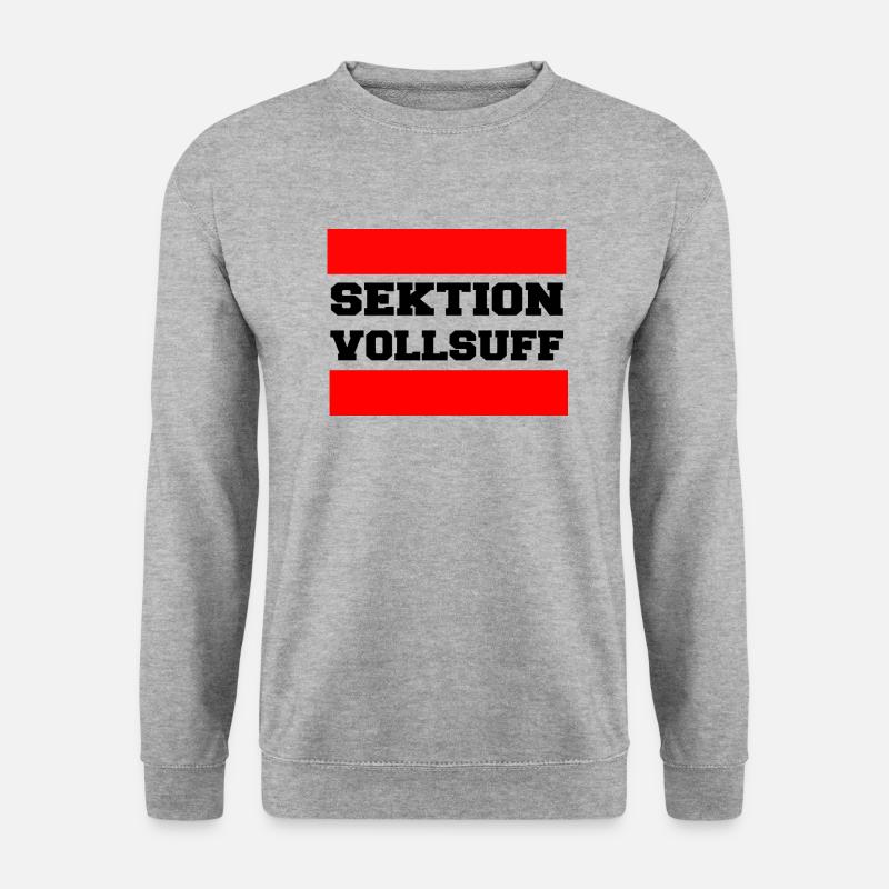 SekVollsuff - Unisex Pullover - Weißgrau meliert